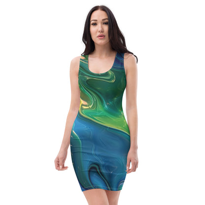 Acid Drip Bodycon dress