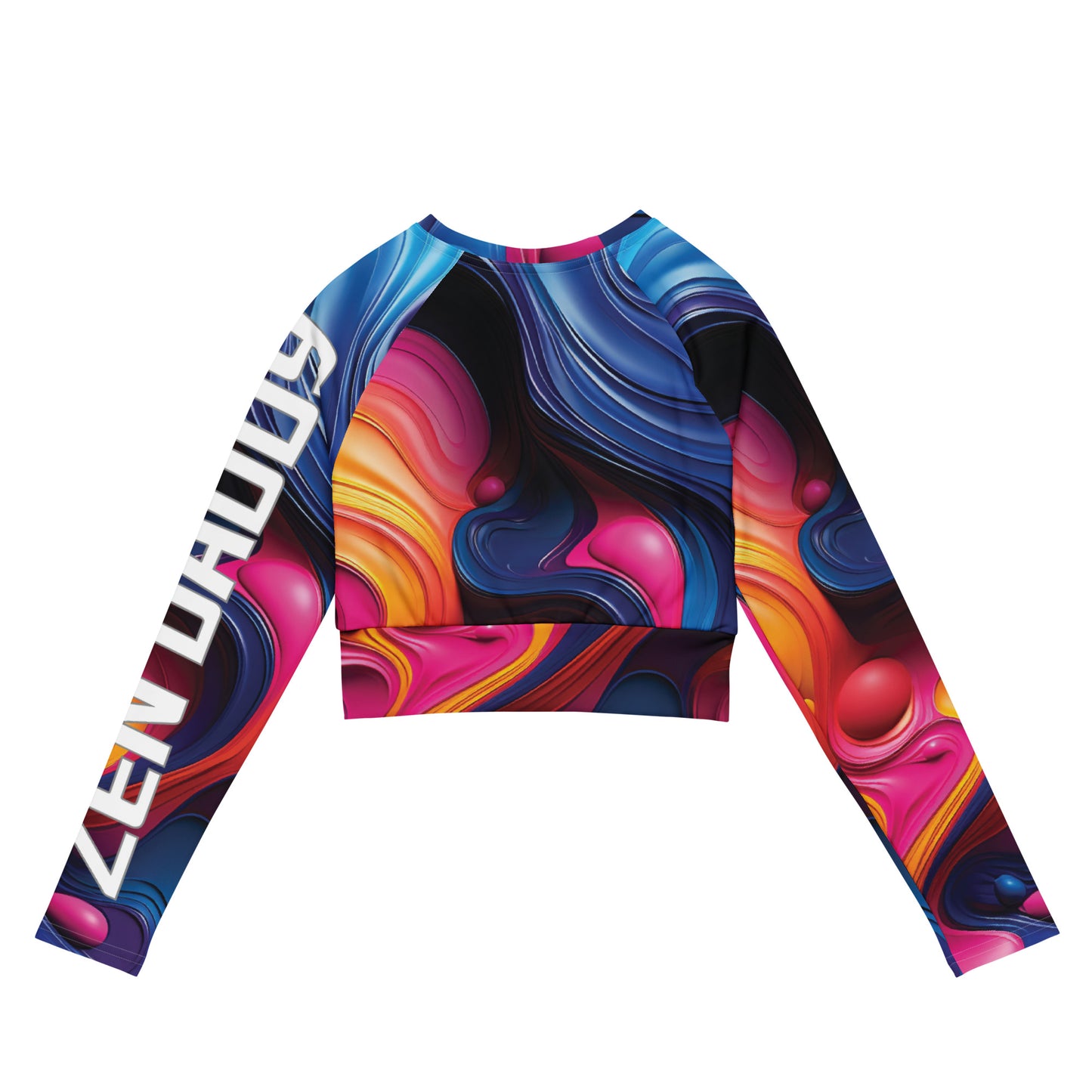 Spectrum recycled long-sleeve crop top