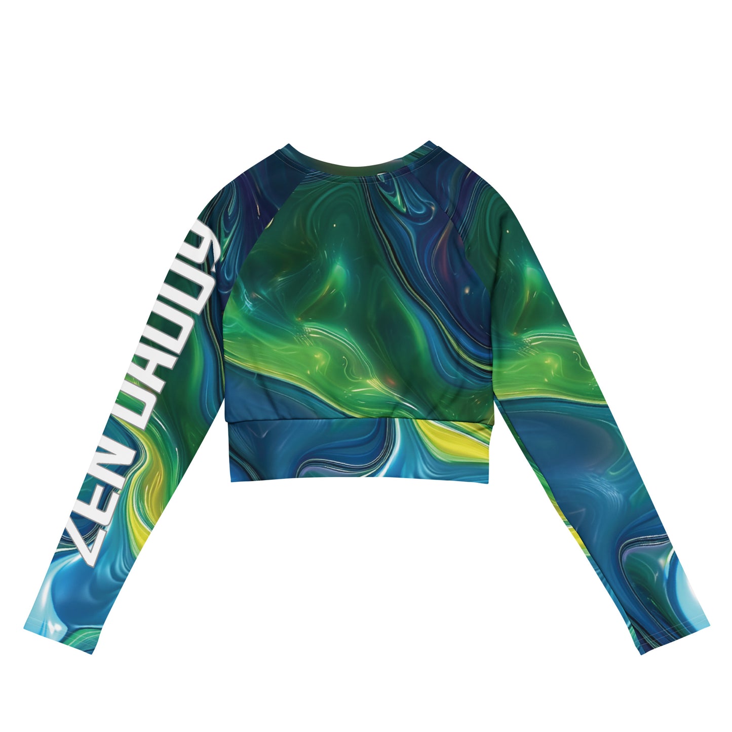 Acid Drip Recycled long-sleeve crop top