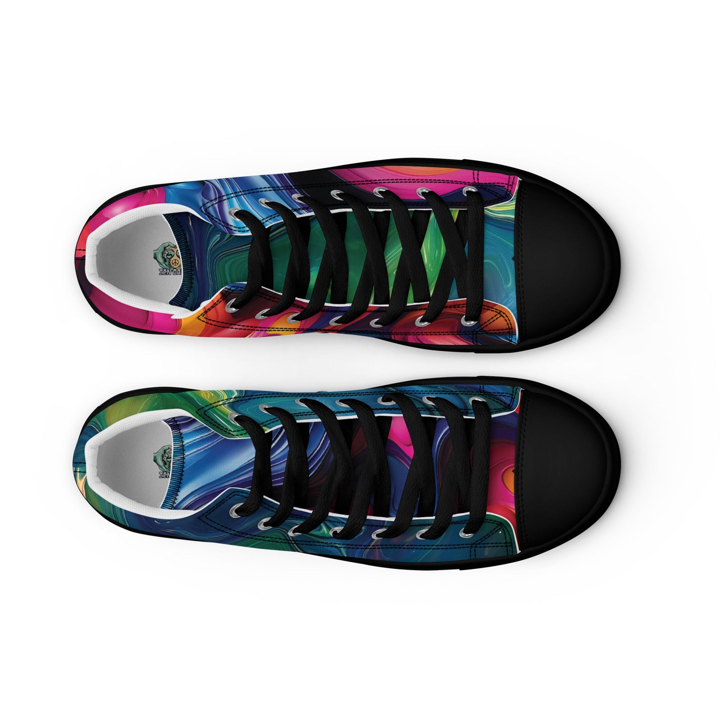 Spectrum high top canvas shoes