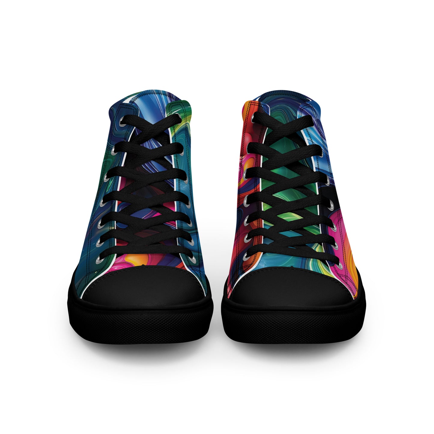 Spectrum high top canvas shoes