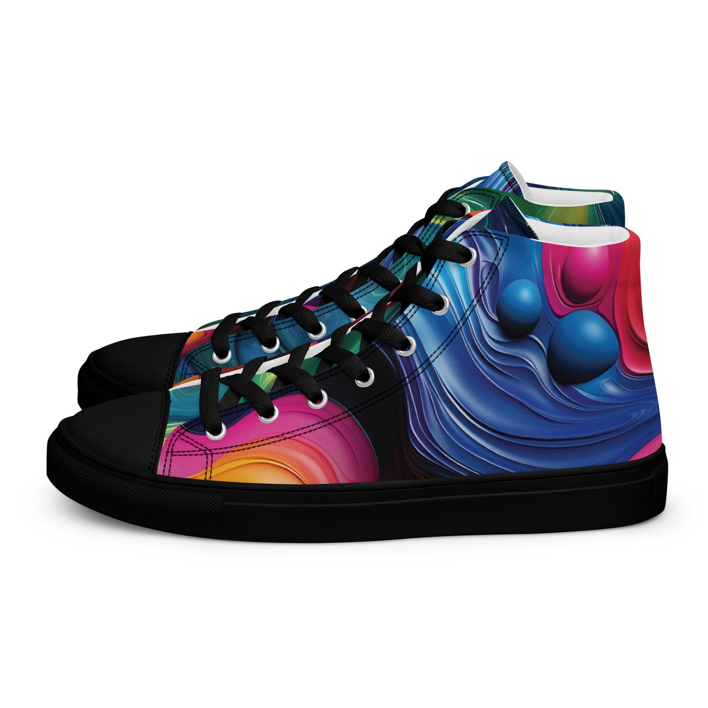 Spectrum high top canvas shoes