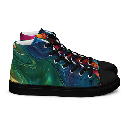 Spectrum high top canvas shoes