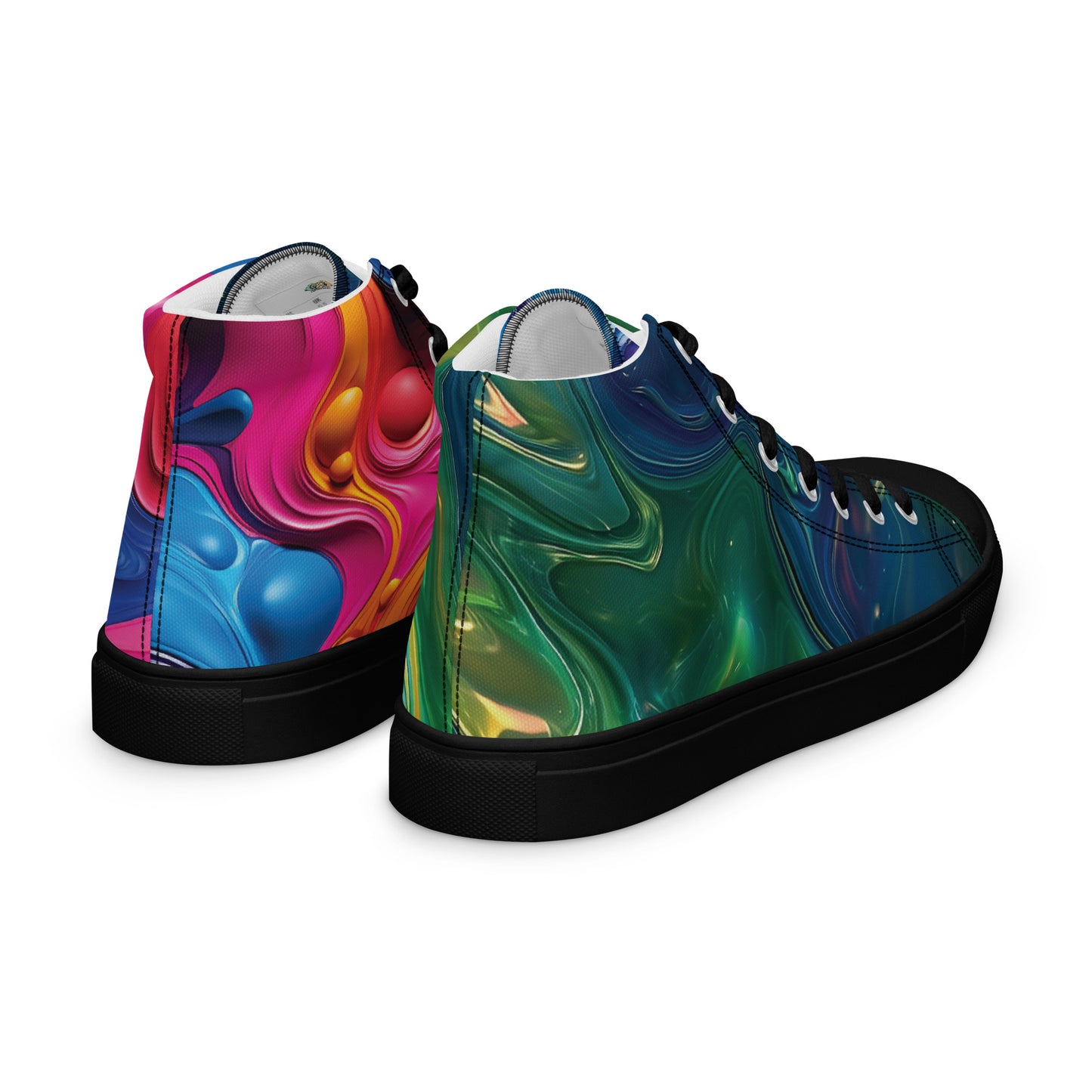 Spectrum high top canvas shoes