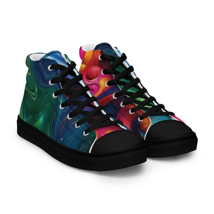 Spectrum high top canvas shoes